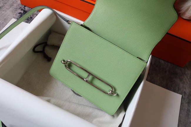 Hermes Roulis 19cm Evercolor 9D H9003 light green&Silver