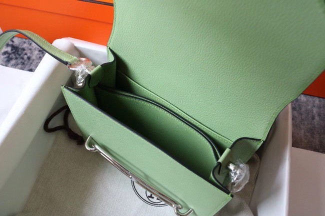 Hermes Roulis 19cm Evercolor 9D H9003 light green&Silver