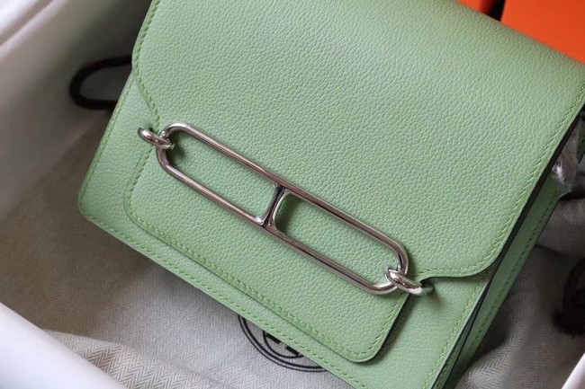 Hermes Roulis 19cm Evercolor 9D H9003 light green&Silver