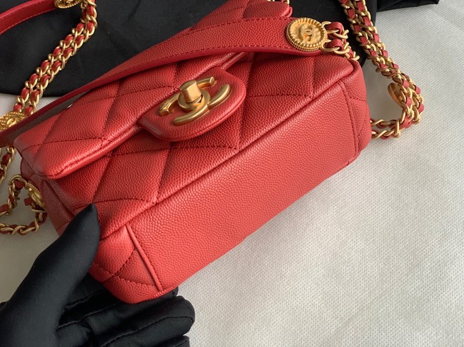 Chanel MINI FLAP BAG AS3368 Burgundy