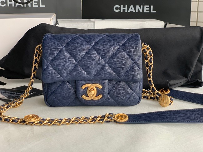 Chanel MINI FLAP BAG AS3368 Royal Blue