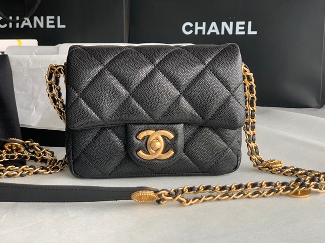 Chanel MINI FLAP BAG AS3368 black