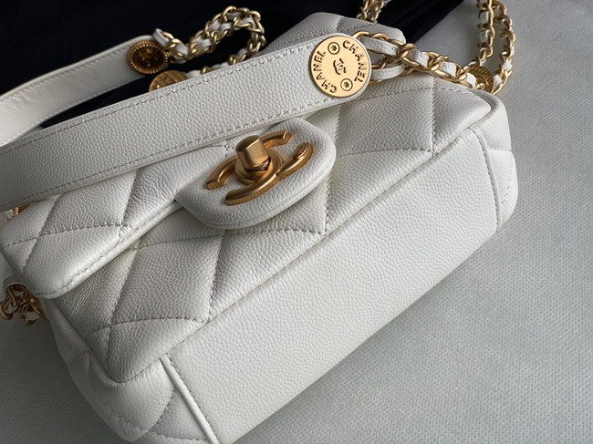 Chanel MINI FLAP BAG AS3368 white