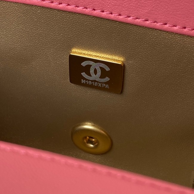 Chanel MINI Flap Bag Original Sheepskin Leather AS1786 pink