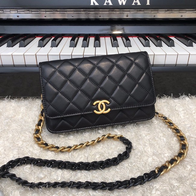 Chanel Original Small classic Sheepskin flap bag AP33814 black