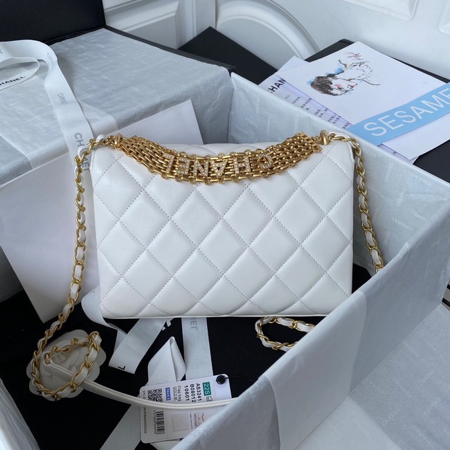 Chanel SMALL FLAP BAG AS3241 white