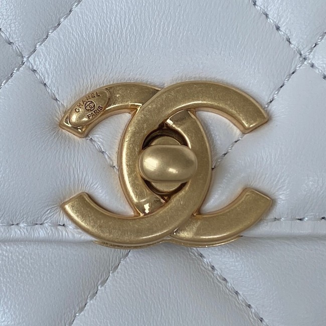 Chanel SMALL FLAP BAG AS3241 white