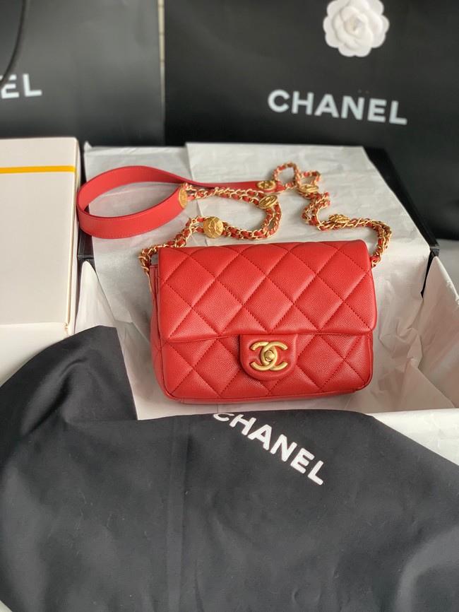 Chanel SMALL FLAP BAG AS3369 Burgundy