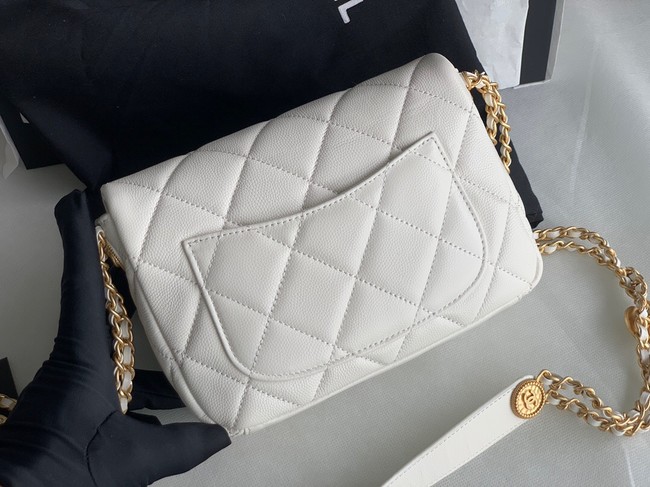 Chanel SMALL FLAP BAG AS3369 white