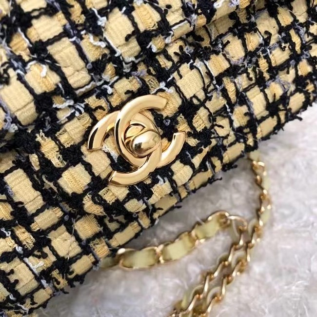 Chanel CLASSIC HANDBAG A01116 green& gold