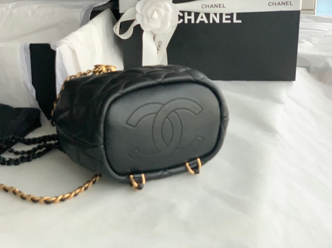 Chanel Calfskin Backpack Original Leather AS3211 black