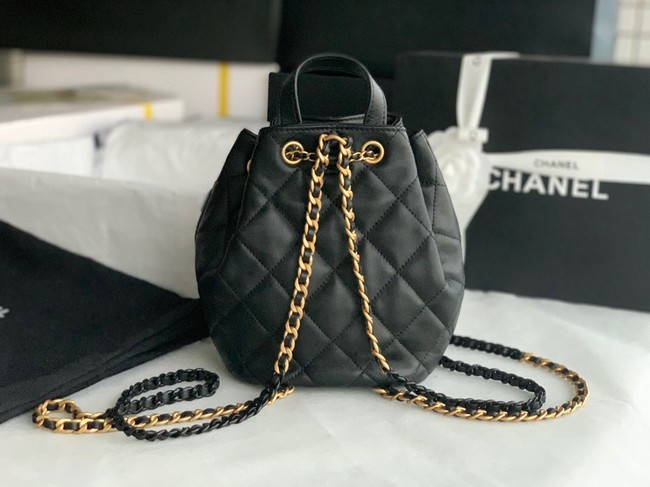 Chanel Calfskin Backpack Original Leather AS3211 black