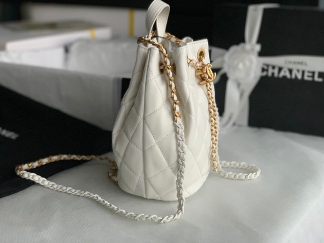 Chanel Calfskin Backpack Original Leather AS3211 white