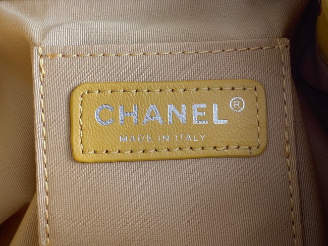 Chanel Calfskin Backpack Original Leather AS3211 yellow