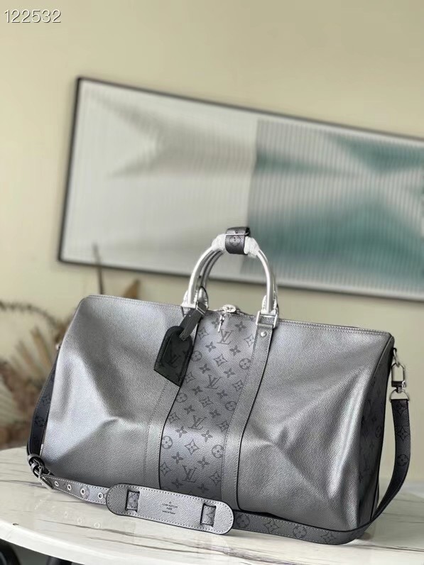 Louis Vuitton KEEPALL BANDOULIERE 50 M53766 gray