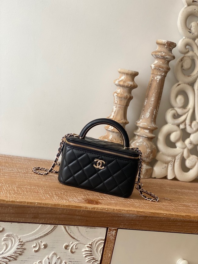 Chanel mini Shoulder Bag Lambskin & Gold-Tone Metal 81208 black