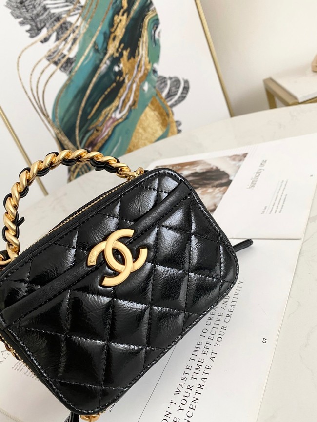 Chanel mini Shoulder Bag Lambskin & Gold-Tone Metal AS2178 black