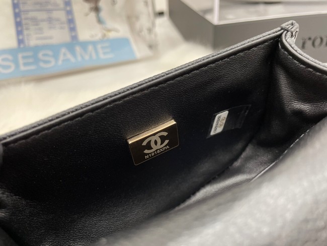 CHANEL MESSENGER BAG MINI BOY AS3315 black