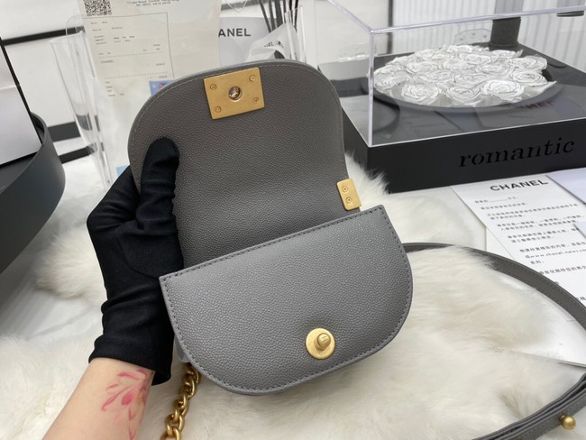 CHANEL MESSENGER BAG MINI BOY AS3315 gray