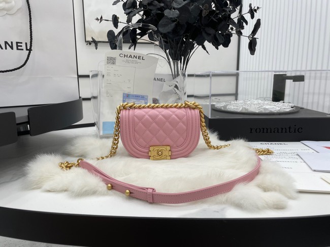 CHANEL MESSENGER BAG MINI BOY AS3315 pink