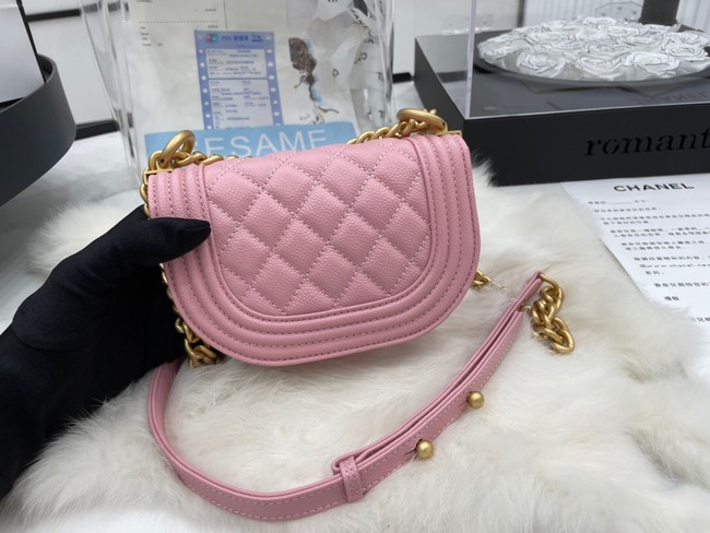 CHANEL MESSENGER BAG MINI BOY AS3315 pink