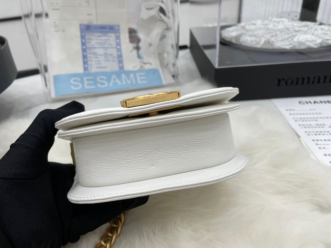 CHANEL MESSENGER BAG MINI BOY AS3351 white