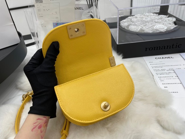 CHANEL MESSENGER BAG MINI BOY AS3351 yellow