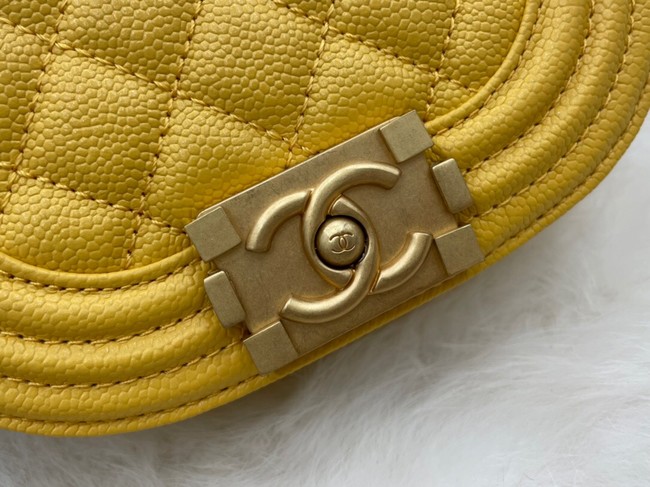 CHANEL MESSENGER BAG MINI BOY AS3351 yellow