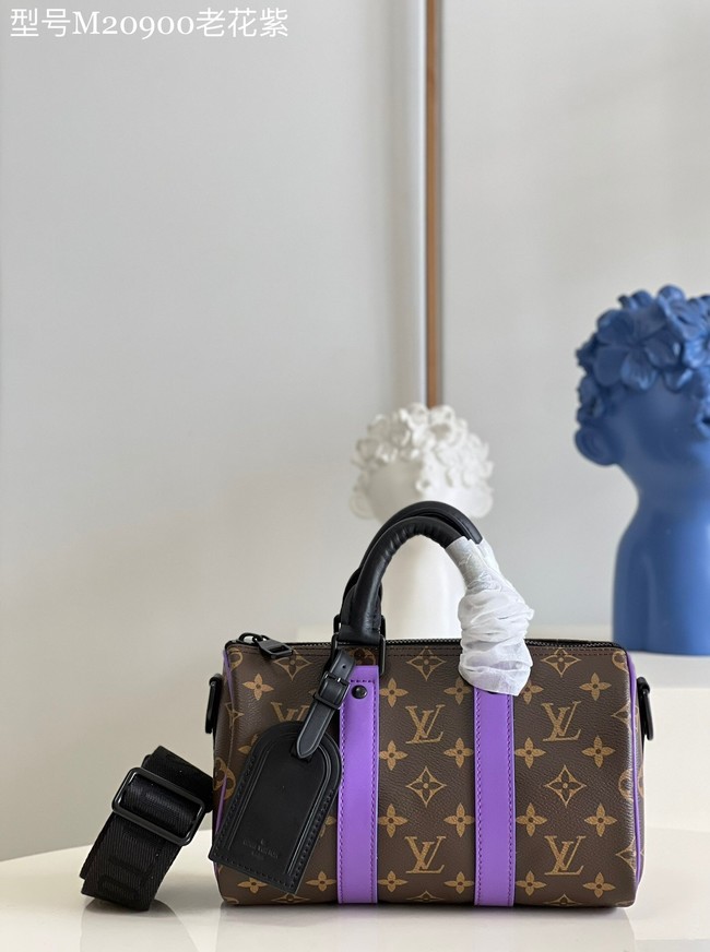 Louis Vuitton Monogram Canvas KEEPALL BANDOULIERE 25 M20900 purple