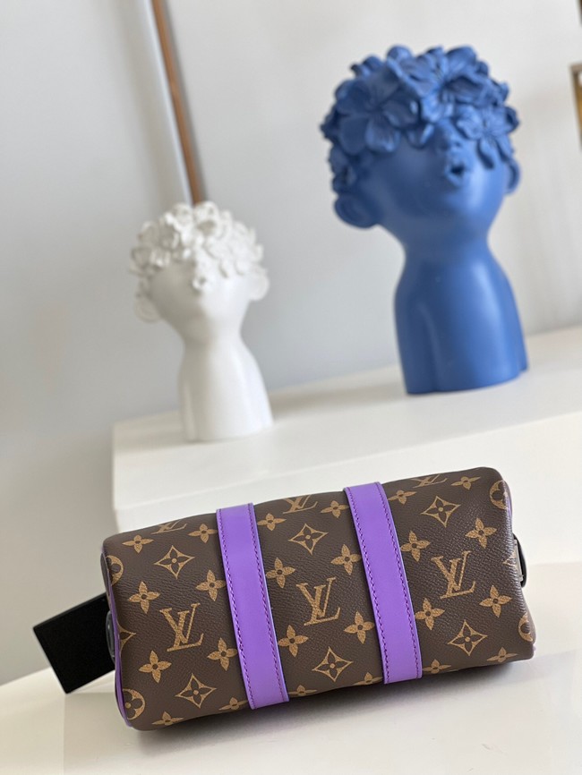 Louis Vuitton Monogram Canvas KEEPALL BANDOULIERE 25 M20900 purple