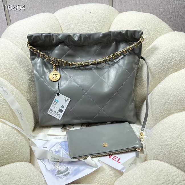 CHANEL 22 SMALL HANDBAG AS3260 gray