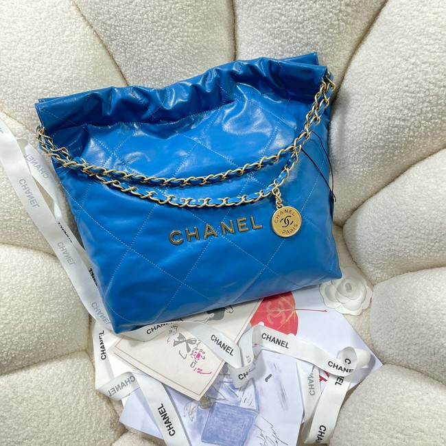 CHANEL 22 HANDBAG AS3260 blue