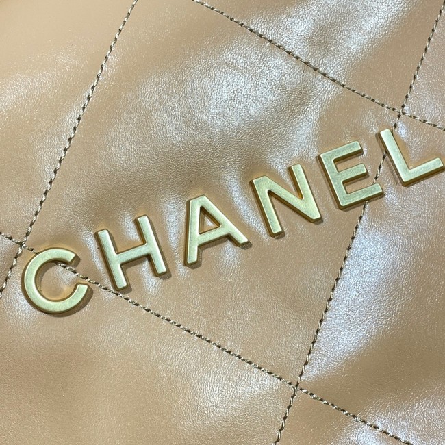 CHANEL 22 HANDBAG AS3262 apricot