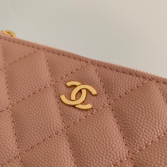 Chanel Calfskin Leather & Gold-Tone Metal A69271 pink