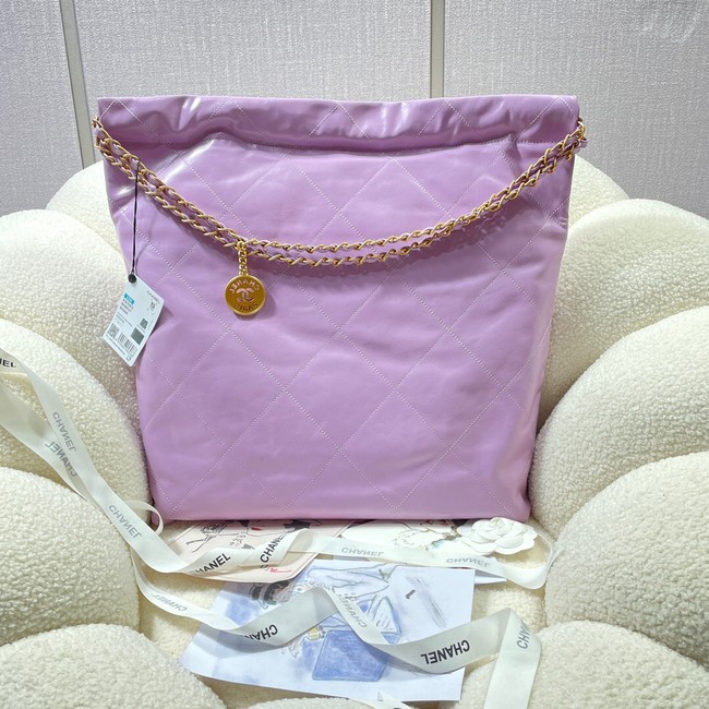 CHANEL 22 HANDBAG AS3262 Purple