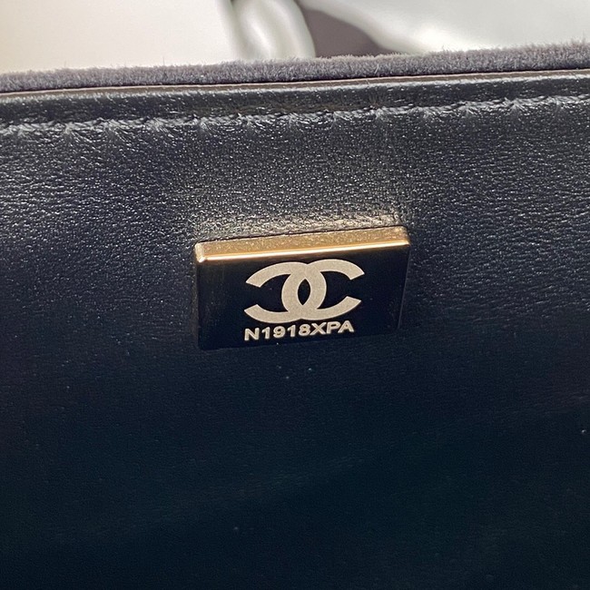 SMALL BOY CHANEL MESSENGER BAG AS3350 black