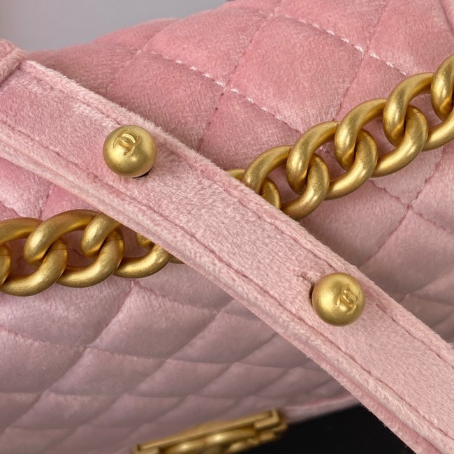 SMALL BOY CHANEL MESSENGER BAG AS3350 pink