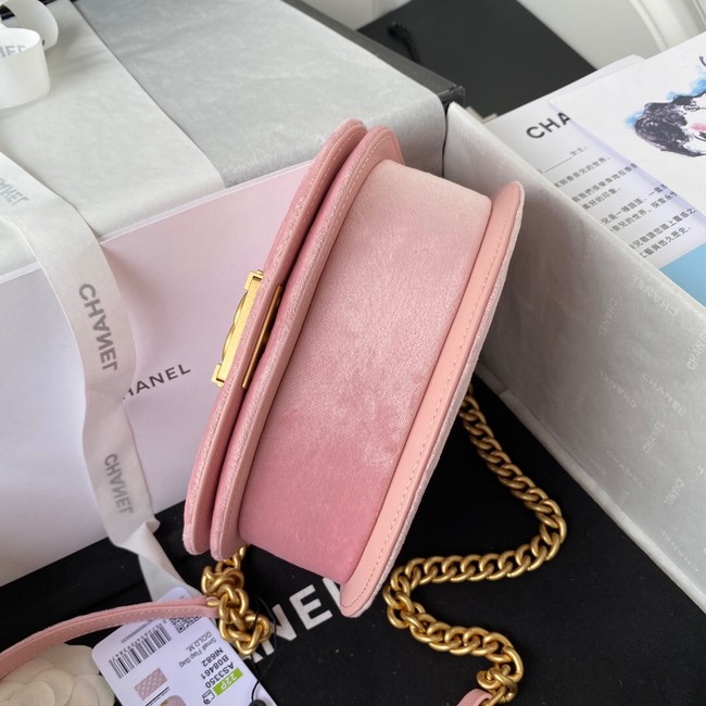 SMALL BOY CHANEL MESSENGER BAG AS3350 pink