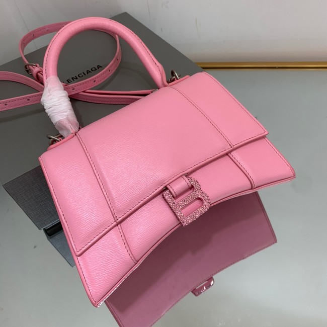 Balenciaga HOURGLASS SMALL TOP HANDLE BAG 592834 PINK