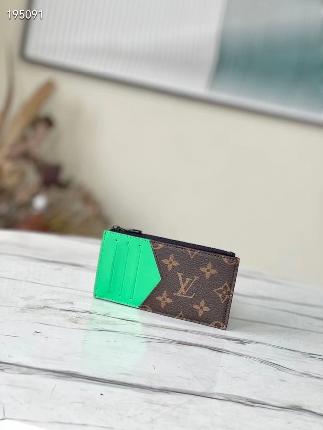 Louis Vuitton COIN CARD HOLDER M81627 green