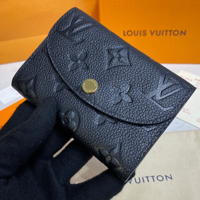 Louis Vuitton ROSALIE COIN PURSE M81520 black