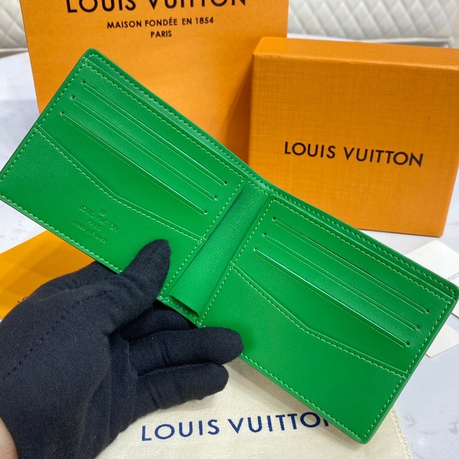 Louis Vuitton SLENDER WALLET M81547 green