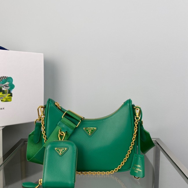 Prada Re-Edition 2005 Saffiano shoulder bag 1BH204 green