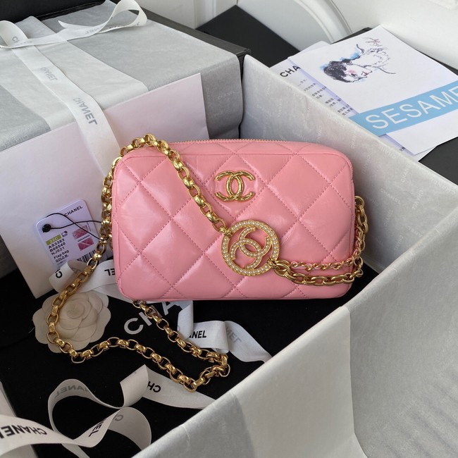 Chanel MINI CAMERA CASE AS3383 pink