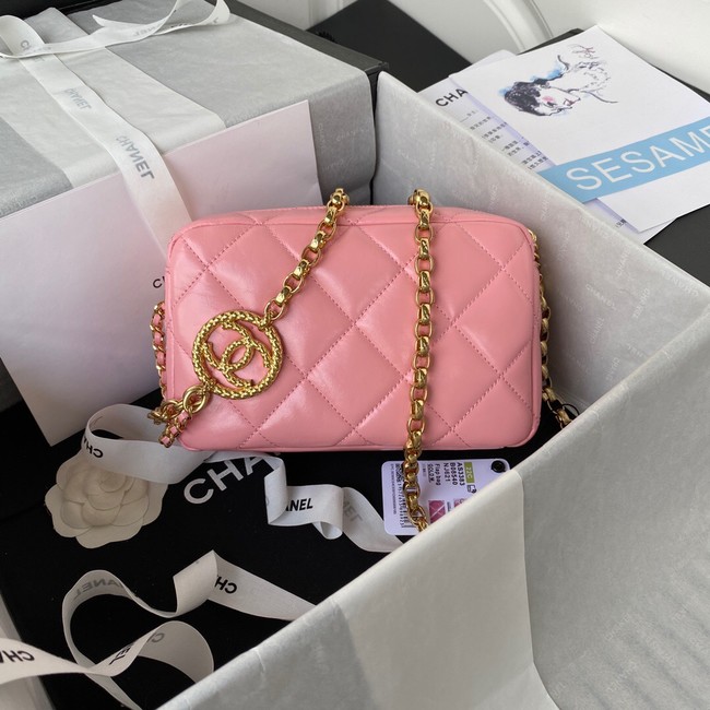 Chanel MINI CAMERA CASE AS3383 pink