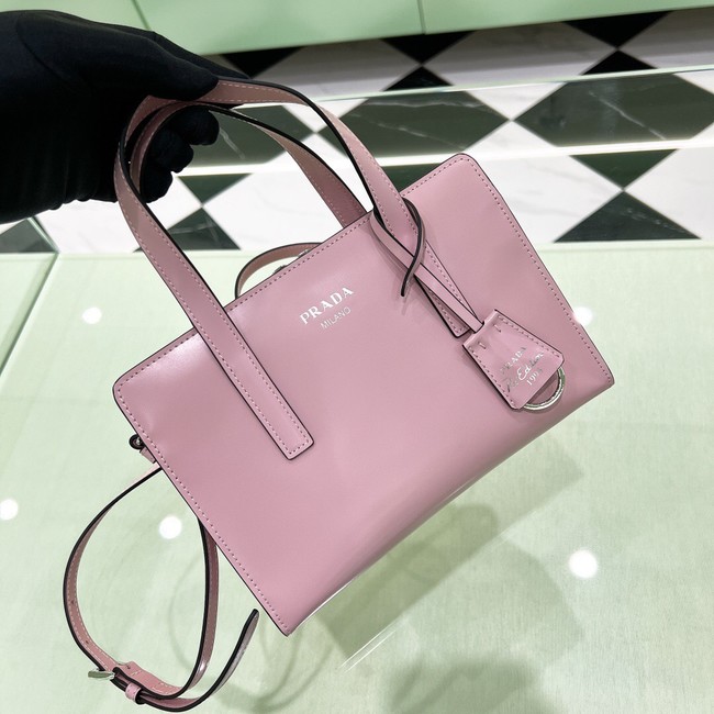 Prada Re-Edition 1995 brushed-leather small shoulder bag 1BA357 pink