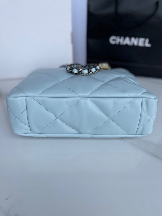 CHANEL 19 SHOPPING BAG AS3519 light blue