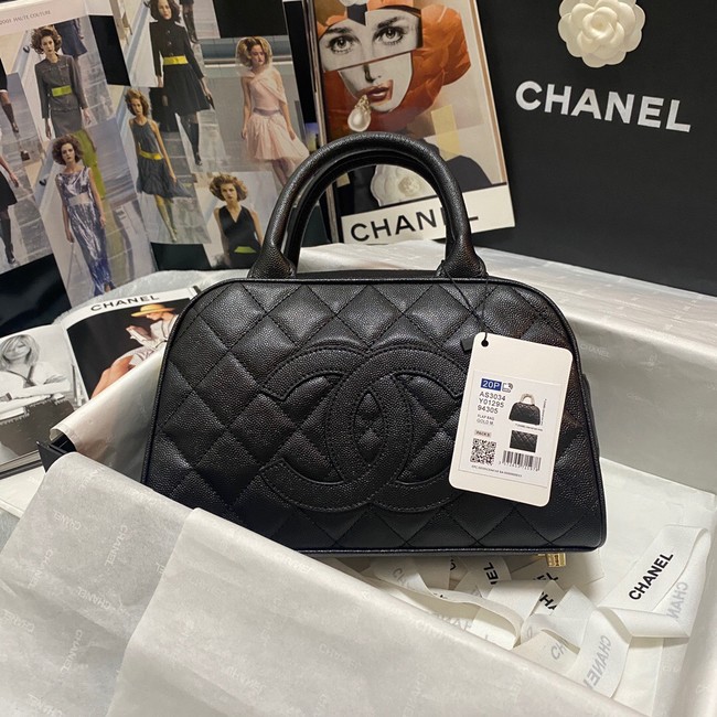 CHANEL Bowling Bag AS3034 black