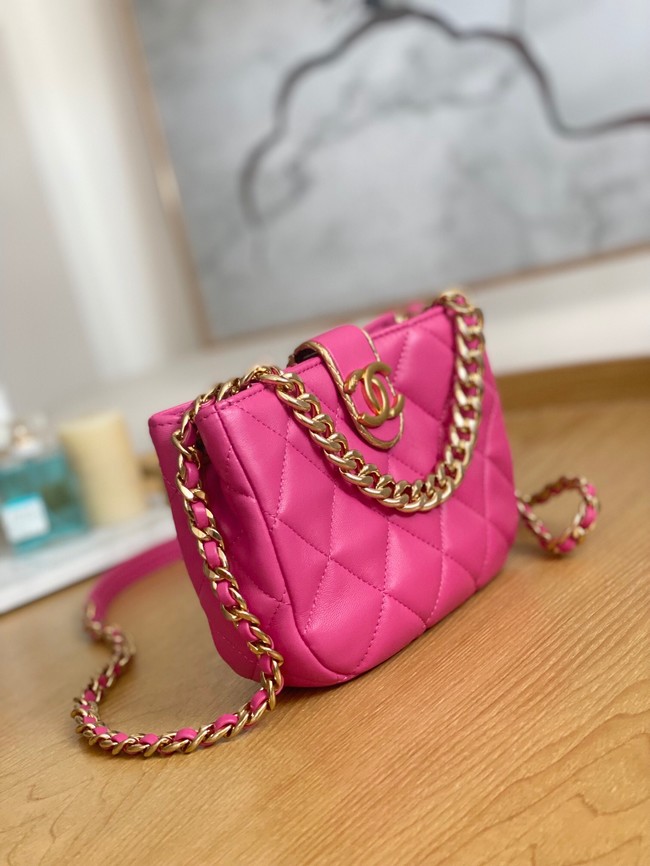 Chanel SMALL HOBO BAG AS3475 Fuchsia