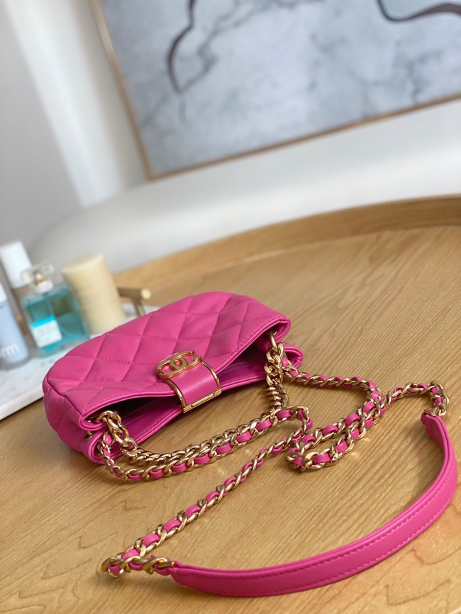 Chanel SMALL HOBO BAG AS3475 Fuchsia